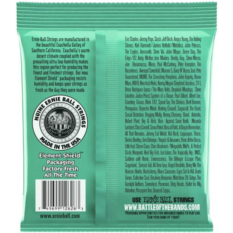 Струны для электрогитары Ernie Ball 2626 Not Even Slinky Nickel Wound 12/56