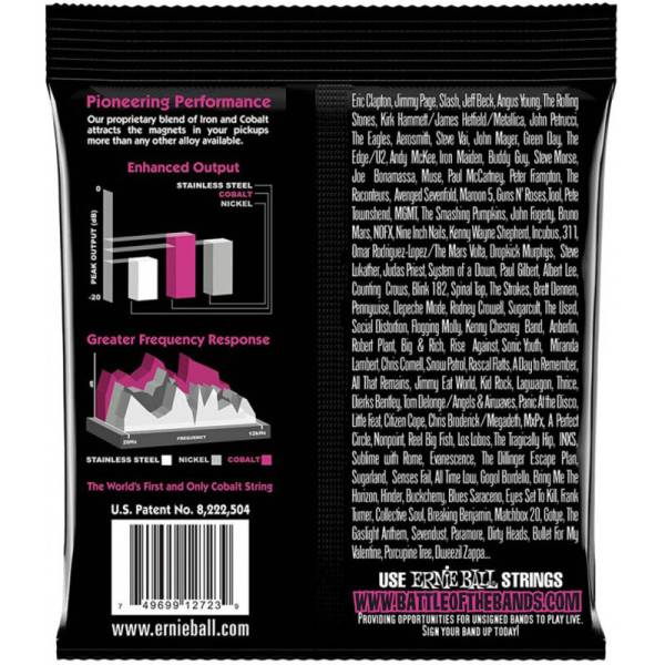 Струни для електрогітари Ernie Ball 2723 Cobalt Slinky 9/42