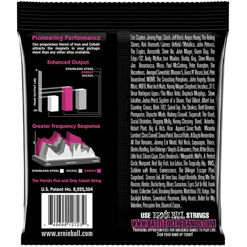 Струны для электрогитары Ernie Ball 2723 Cobalt Slinky 9/42