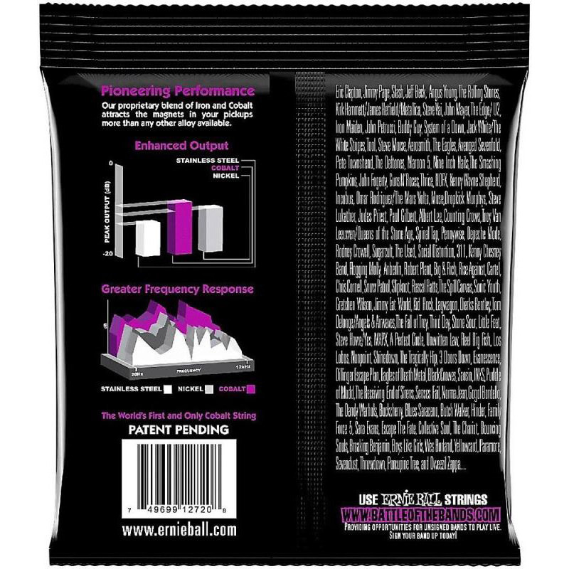 Струни для електрогітари Ernie Ball 2729 7-String Cobalt Slinky 11/58