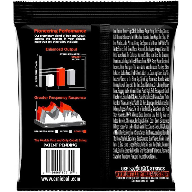 Струны для электрогитары Ernie Ball 2730 7-String Cobalt Slinky 10/62