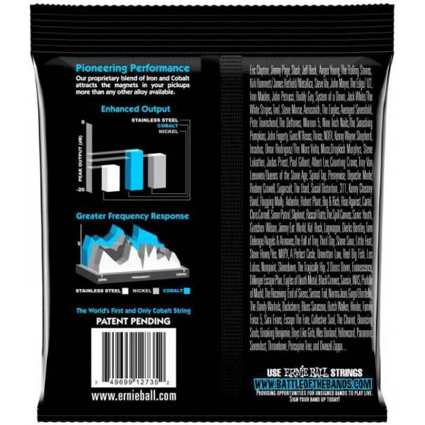 Струны для бас-гитары Ernie Ball 2735 Cobalt Extra Slinky 40/95