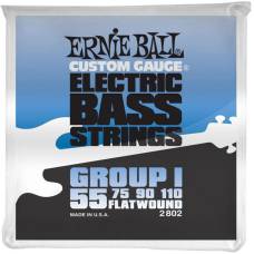 Струны для бас-гитары Ernie Ball 2802 Flatwound Group I 55/110
