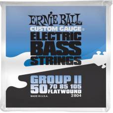 Струны для бас-гитары Ernie Ball 2804 Flatwound Group II 50/105