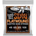 Струны для бас-гитары Ernie Ball 2813 Hybrid Cobalt Slinky Flatwound 45/105