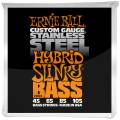 Струны для бас-гитары Ernie Ball 2843 Hybrid Slinky Stainless Steel 45/105