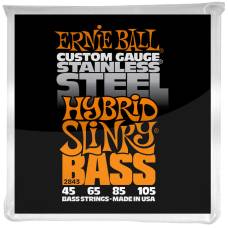 Струны для бас-гитары Ernie Ball 2843 Hybrid Slinky Stainless Steel 45/105