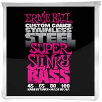 Струны для бас-гитары Ernie Ball 2844 Stainless Steel Super Slinky 45/100