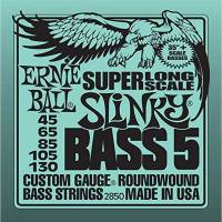 Струни для бас-гітари Ernie Ball 2850 Super Long Scale Slinky Nickel Wound 5-String 45/130