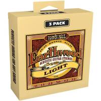 Струни для акустичної гітари 3 Sets Ernie Ball 3004 Earthwood 80/20 Bronze Light 11/52