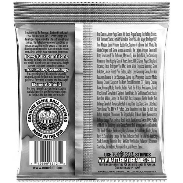 Струни для електрогітари Ernie Ball 3121 Regular Slinky Titanium Coated 10/46
