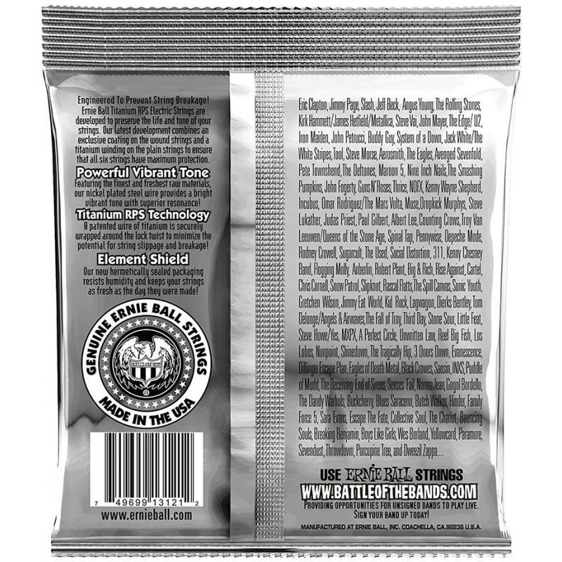 Струны для электрогитары Ernie Ball 3121 Regular Slinky Titanium Coated 10/46