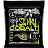 Струны для электрогитары 3 Sets Ernie Ball 3721 Cobalt Slinky 10/46