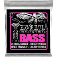 Струни для бас-гітари Ernie Ball 3834 Coated Super Slinky 45/100
