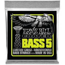 Струны для бас-гитары Ernie Ball 3836 Coated Regular Slinky 5-String 45/130