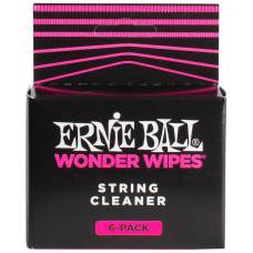 Чистящие салфетки для струн Ernie Ball 4277 Wonder Wipes String Cleaner (6 шт.)