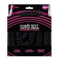 Інструментальний кабель Ernie Ball 6044 Coiled Instrument Cable Straight/Straight - Black 9м (30ft)