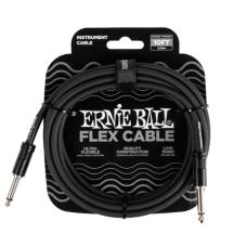 Кабель инструментальный Ernie Ball 6434 Flex Cable Black 3м (10ft) Straight/Straight