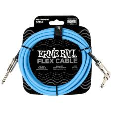 Кабель инструментальный Ernie Ball 6464 Flex Cable Blue 3м (10ft) Straight/Angle