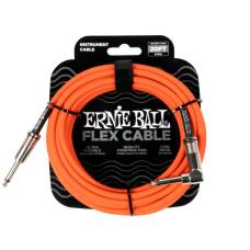 Кабель инструментальный Ernie Ball 6467 Flex Cable Orange 6.1м (20ft) Straight/Angle