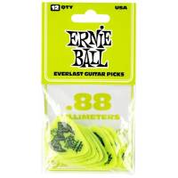 Медиаторы Ernie Ball 9191 Green Everlast Guitar Player's Pack 0.88 mm (12 шт.)