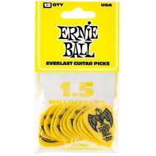 Медиаторы Ernie Ball 9195 Yellow Everlast Guitar Player's Pack 1.5 mm (12 шт.)