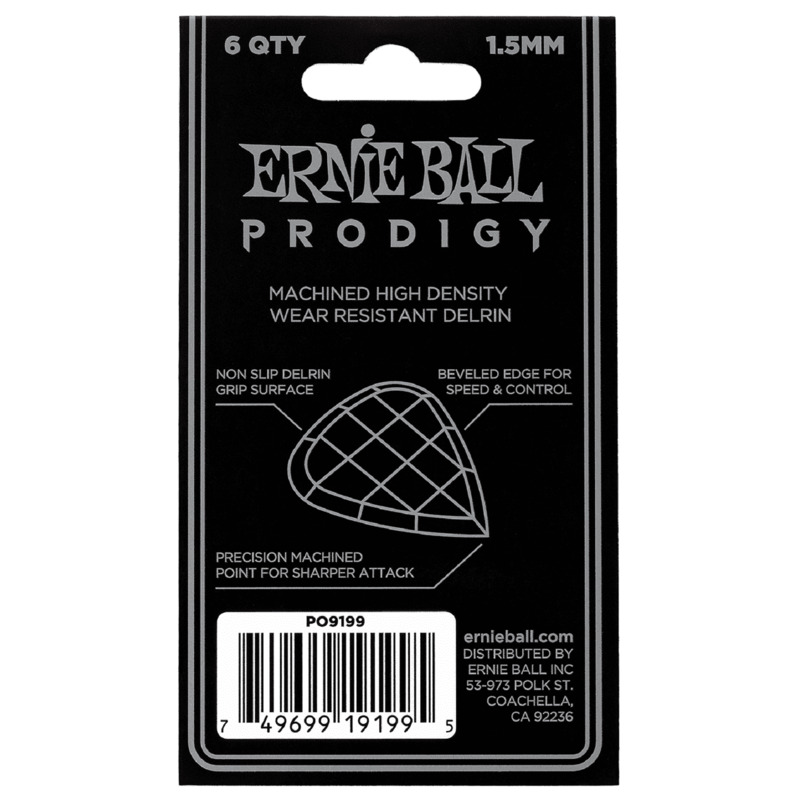 Медіатори Ernie Ball 9199 Prodigy Player's Pack 1.5 mm (6 шт.)