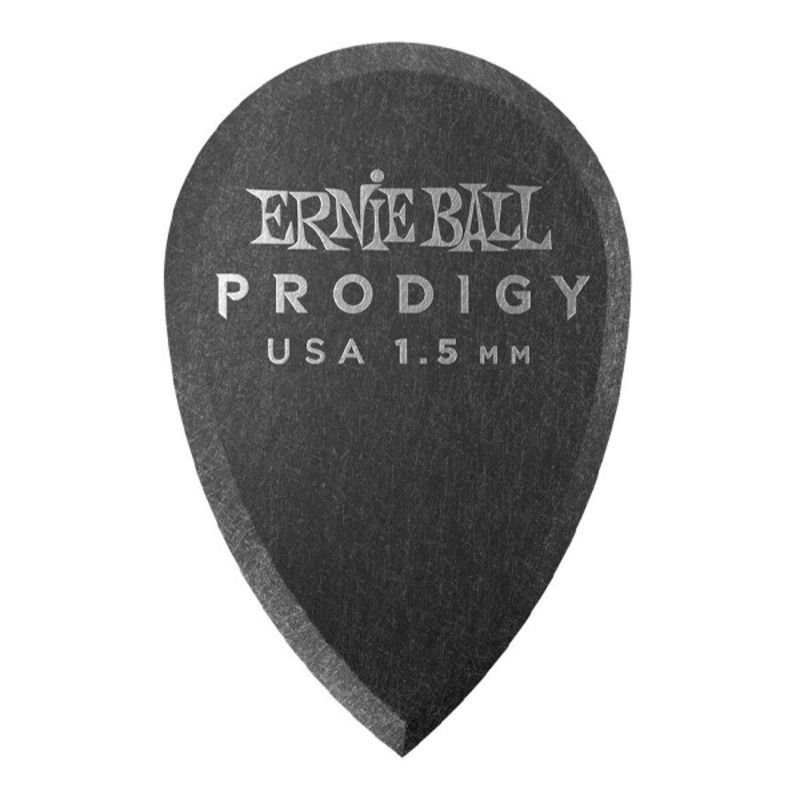 Медіатори Ernie Ball 9330 Black Teardrop Prodigy Picks 6-Pack 1.5 mm (6 шт.)
