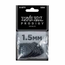 Медиаторы Ernie Ball 9331 Black Shield Prodigy Picks 6-Pack 1.5 mm (6 шт.)