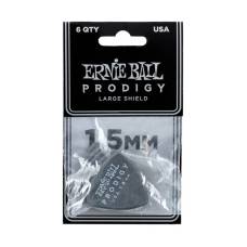 Медиаторы Ernie Ball 9332 Black Large Shield Prodigy Picks 6-Pack 1.5 mm (6 шт.)