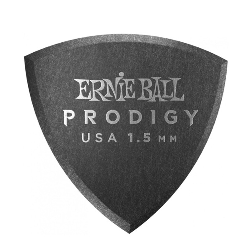 Медіатори Ernie Ball 9332 Black Large Shield Prodigy Picks 6-Pack 1.5 mm (6 шт.)