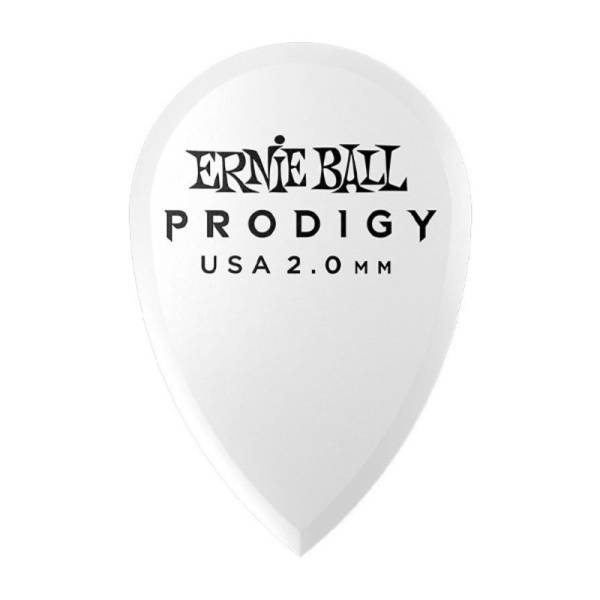 Медиаторы Ernie Ball 9336 White Teardrop Prodigy Picks 6-Pack 2.0 mm (6 шт.)