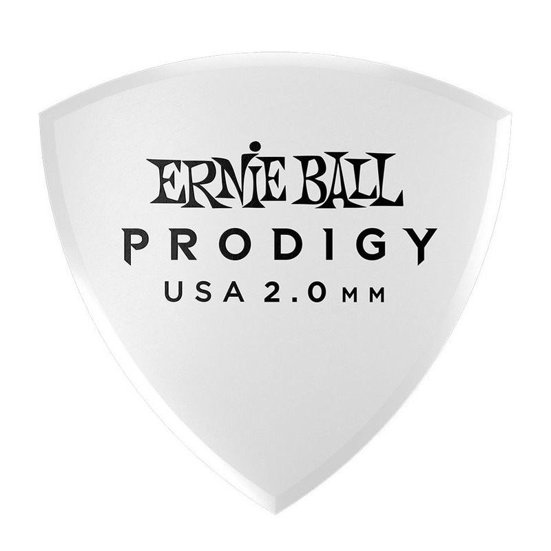 Медиаторы Ernie Ball 9338 White Large Shield Prodigy Picks 6-Pack 2.0 mm (6 шт.)