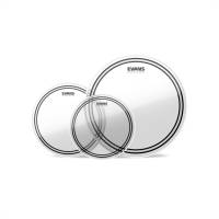Пластик для бас-барабана Evans EC2S CLEAR Fusion Tom Pack (10", 12", 14")