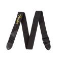 Ремень  универсальный Fender Black Polyester Guitar Strap Yellow Logo