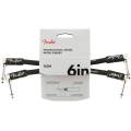 Кабель инструментальный Fender Professional Series Instrument Cables 15cm (6inch) Angle/Angle (2-Pack) 0990820023