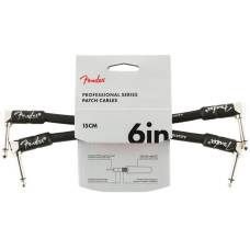 Кабель инструментальный Fender Professional Series Instrument Cables 15cm (6inch) Angle/Angle (2-Pack) 0990820023
