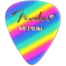 Медиаторы Fender 351 Shape Premium Celluloid Picks Rainbow Medium 1980351102  (12 шт.)