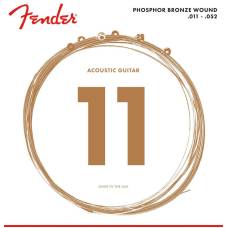 Струны для акустической гитары Fender 60CL Phosphor Bronze 11/52
