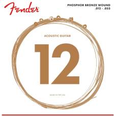 Струны для акустической гитары Fender 60L Phosphor Bronze 12/53