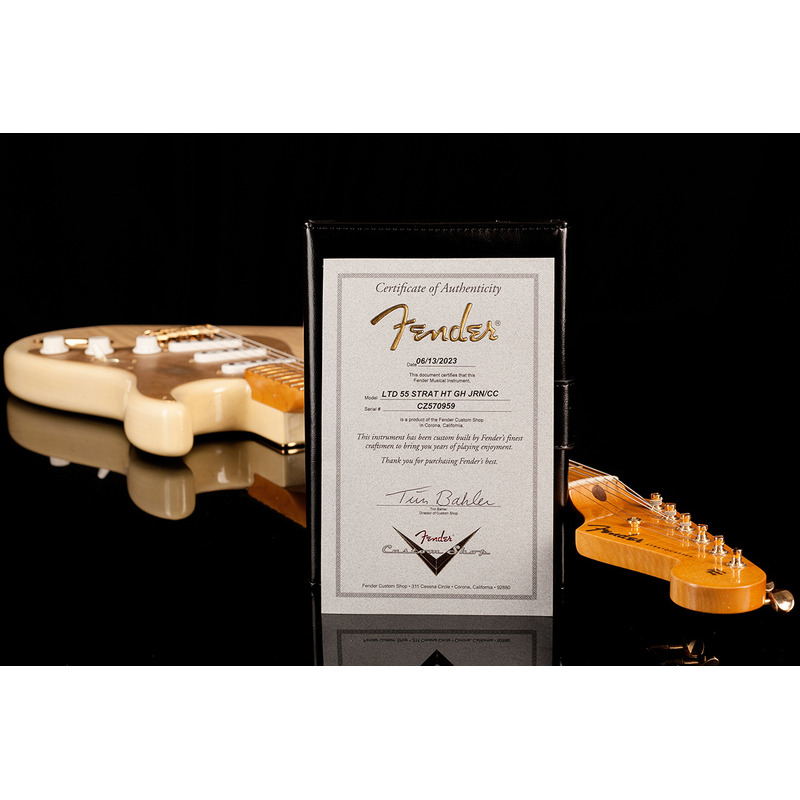 Електрогітара FENDER CUSTOM SHOP LIMITED EDITION '55 HARDTAIL STRATOCASTER JOURNEYMAN RELIC GOLD HARDWARE NATURAL BLONDE