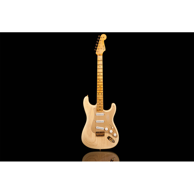 Електрогітара FENDER CUSTOM SHOP LIMITED EDITION '55 HARDTAIL STRATOCASTER JOURNEYMAN RELIC GOLD HARDWARE NATURAL BLONDE