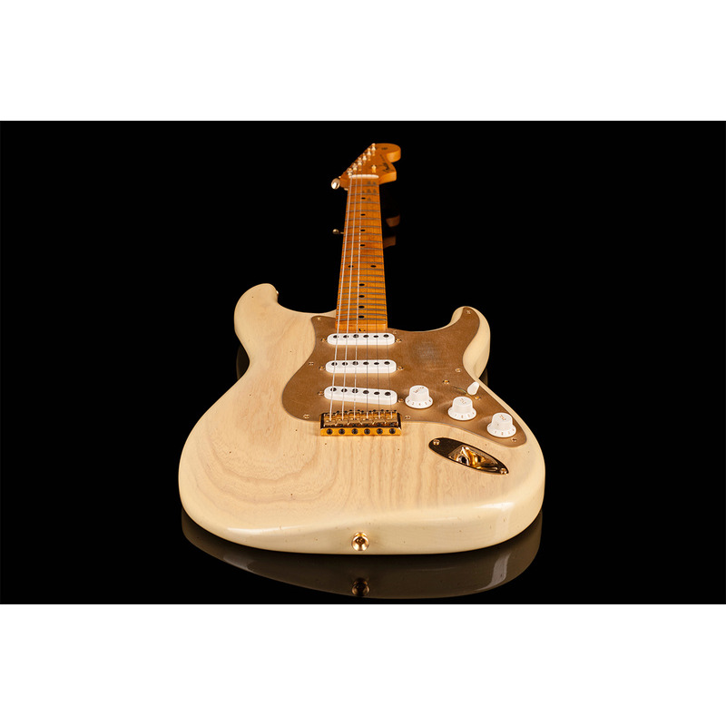 Електрогітара FENDER CUSTOM SHOP LIMITED EDITION '55 HARDTAIL STRATOCASTER JOURNEYMAN RELIC GOLD HARDWARE NATURAL BLONDE