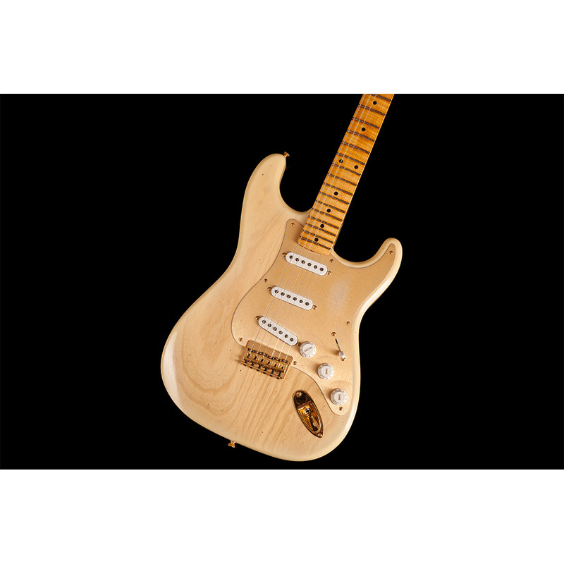Електрогітара FENDER CUSTOM SHOP LIMITED EDITION '55 HARDTAIL STRATOCASTER JOURNEYMAN RELIC GOLD HARDWARE NATURAL BLONDE