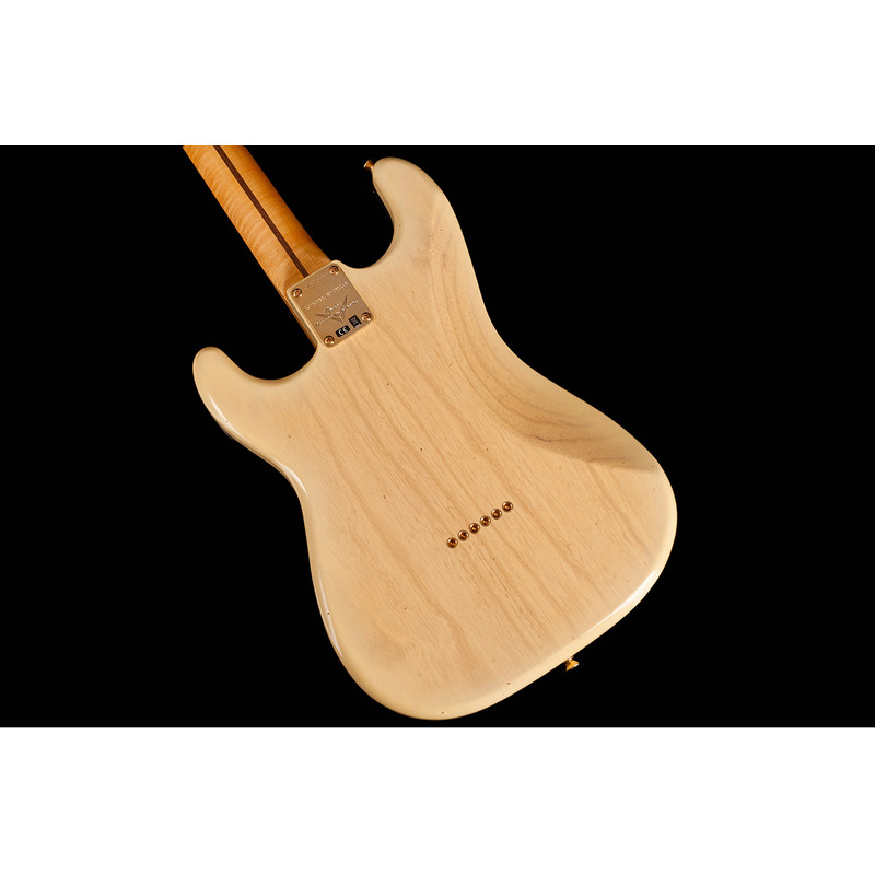 Електрогітара FENDER CUSTOM SHOP LIMITED EDITION '55 HARDTAIL STRATOCASTER JOURNEYMAN RELIC GOLD HARDWARE NATURAL BLONDE