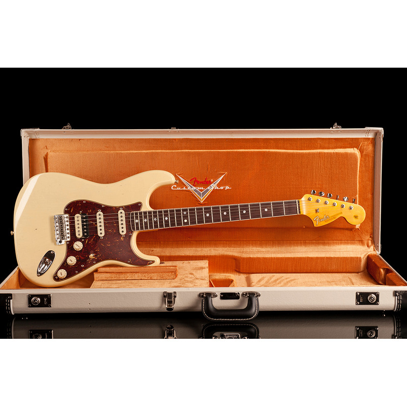 Электрогитара FENDER CUSTOM SHOP LIMITED EDITION '67 STRATOCASTER HSS JOURNEYMAN RELIC AGED VINTAGE WHITE