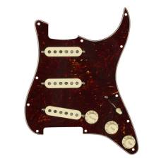 Пикгард со звукоснимателями FENDER PRE-WIRED STRAT PICKGUARD CUSTOM SHOP FAT 50'S SSS TORTOISE SHELL