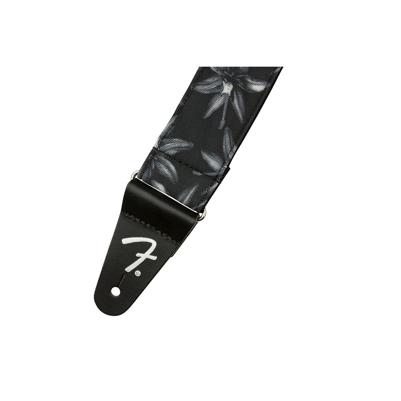 Ремень для гитары FENDER STRAP 2" HAWAIIAN STRAPS BLACK FLORAL
