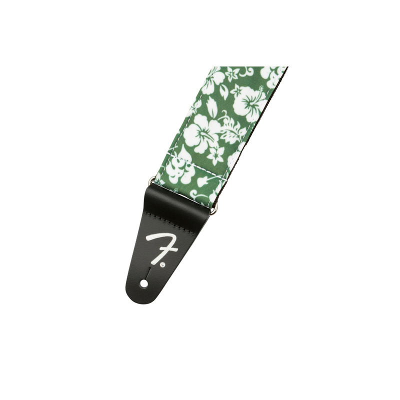 Ремень для гитары FENDER STRAP 2" HAWAIIAN STRAPS GREEN FLORAL