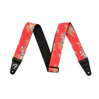 Ремінь для гітари FENDER STRAP 2" HAWAIIAN STRAPS RED FLORAL